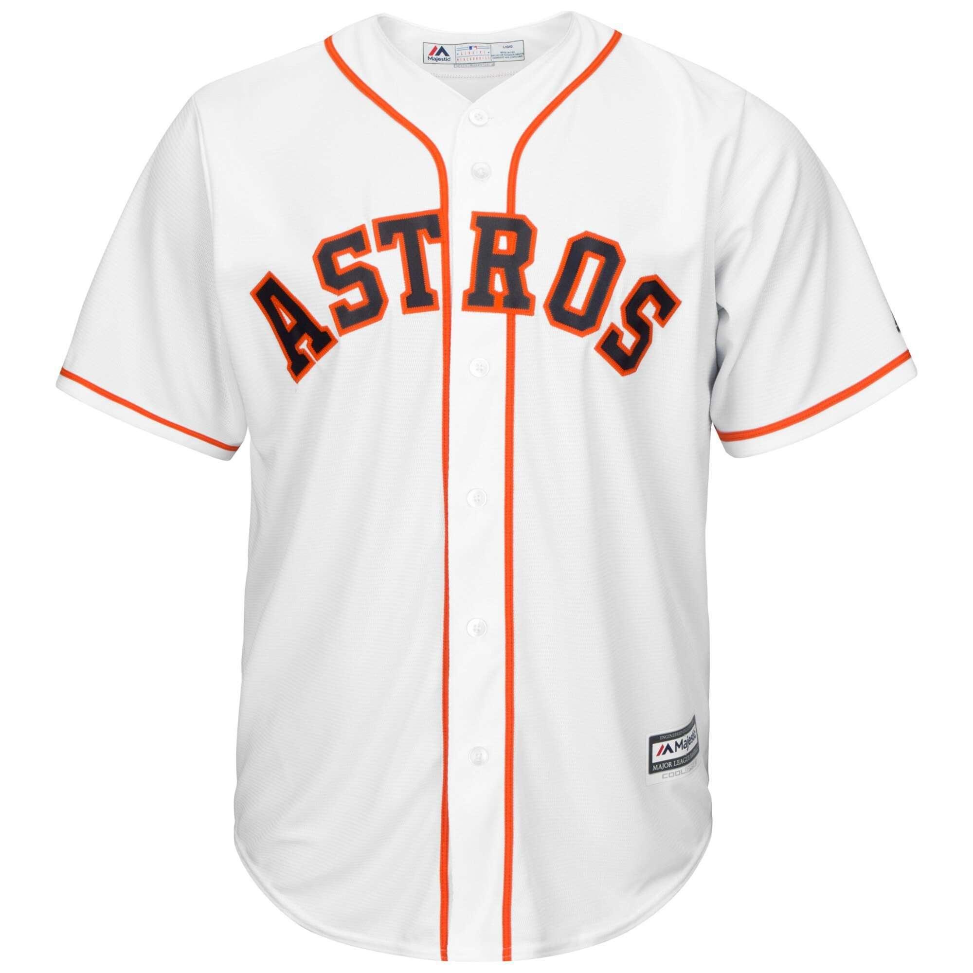 Majestic Athletic Jerseys Houston Astros Majestic MLB AC Cool Base Replica Jersey - White