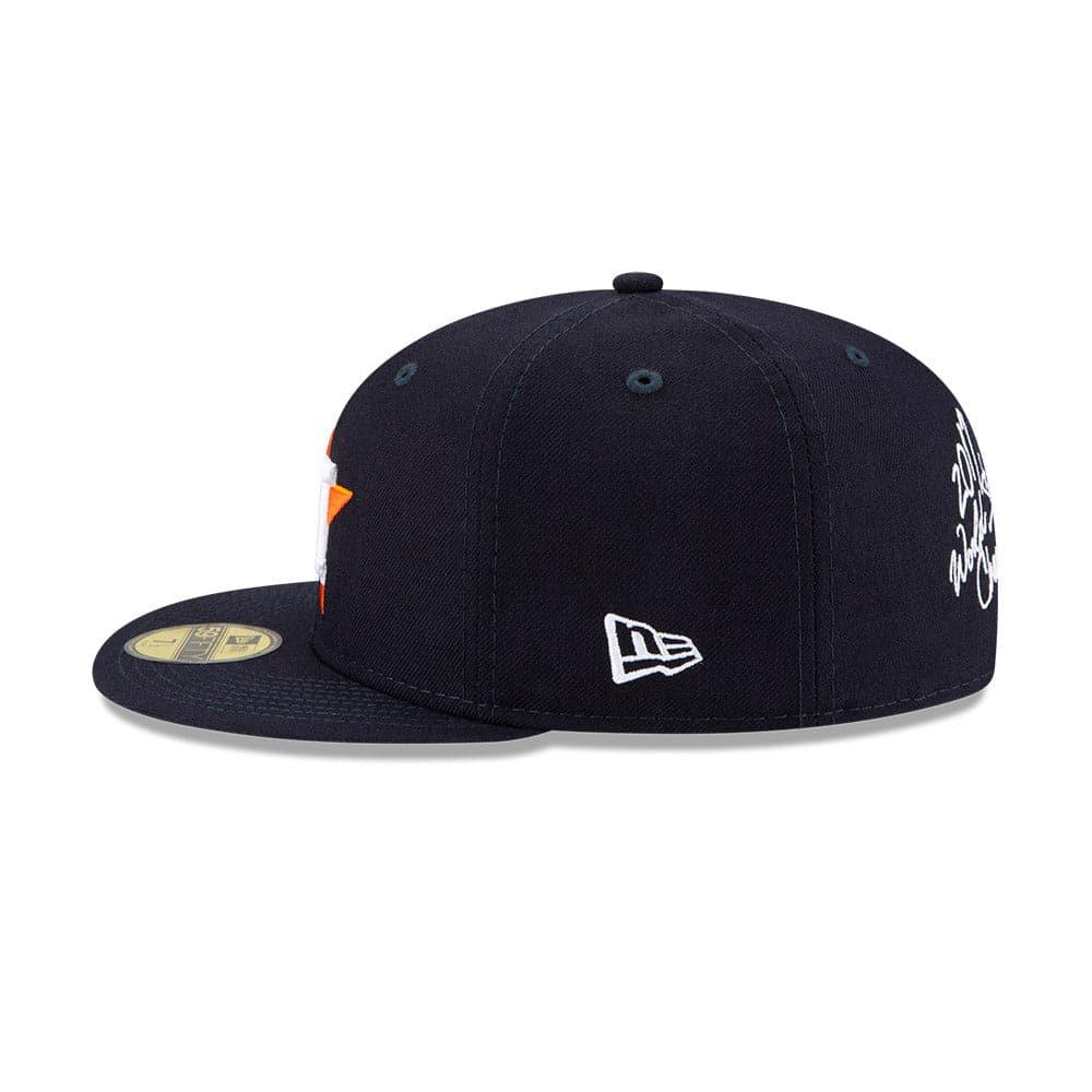 New Era Caps Houston Astros New Era MLB Champions Patch 59FIFTY Fitted Hat - Navy