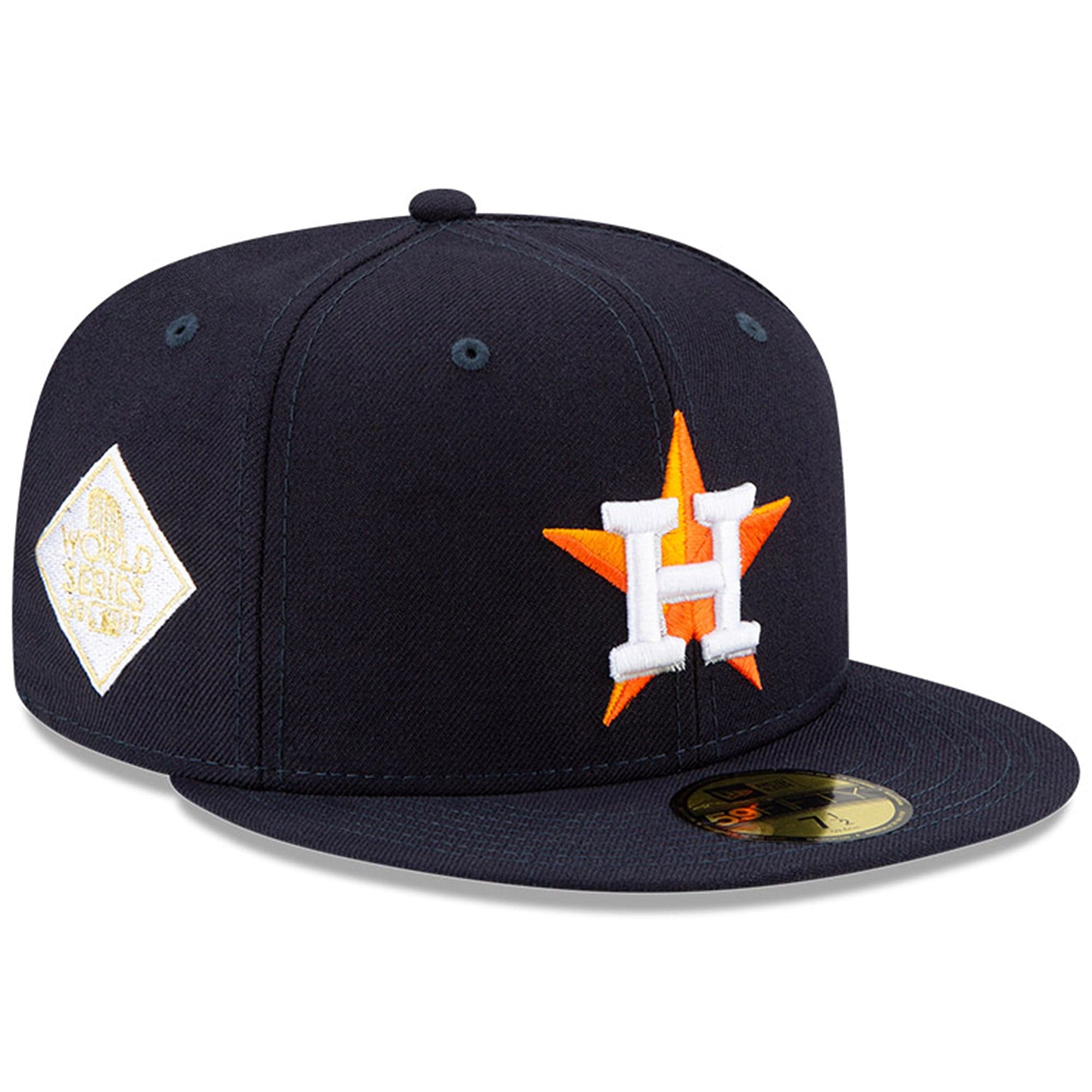 New Era Caps Houston Astros New Era MLB Champions Patch 59FIFTY Fitted Hat - Navy
