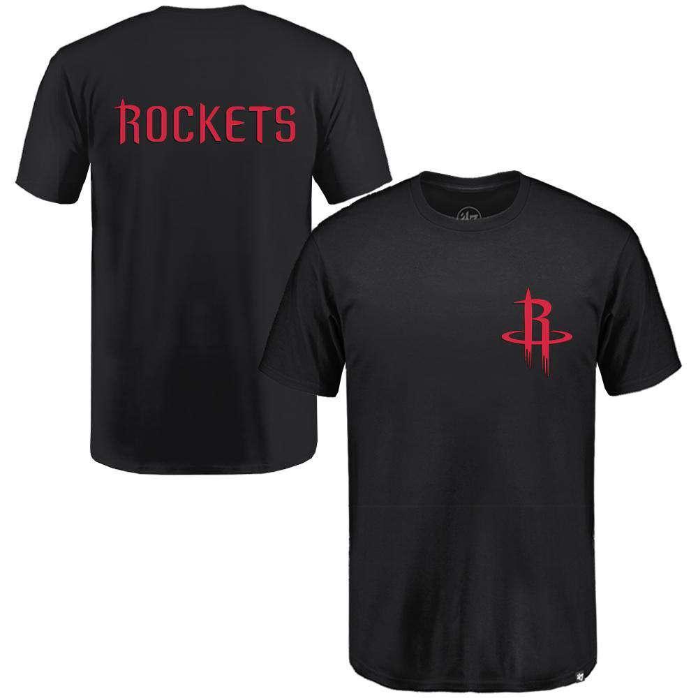 47 Brand T-Shirts Houston Rockets '47 NBA Backer T-Shirt - Black