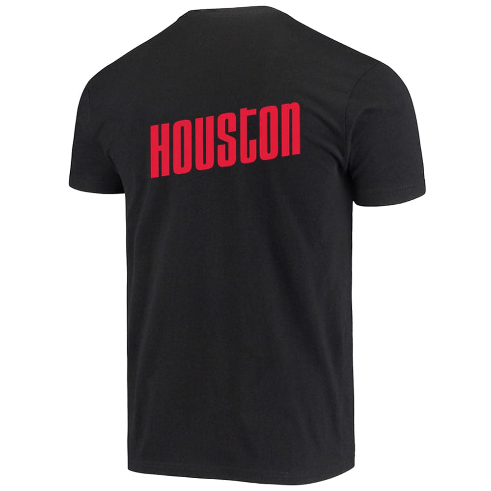 Mitchell And Ness T-Shirts Houston Rockets Mitchell & Ness NBA HWC Retro Repeat T-Shirt - Black