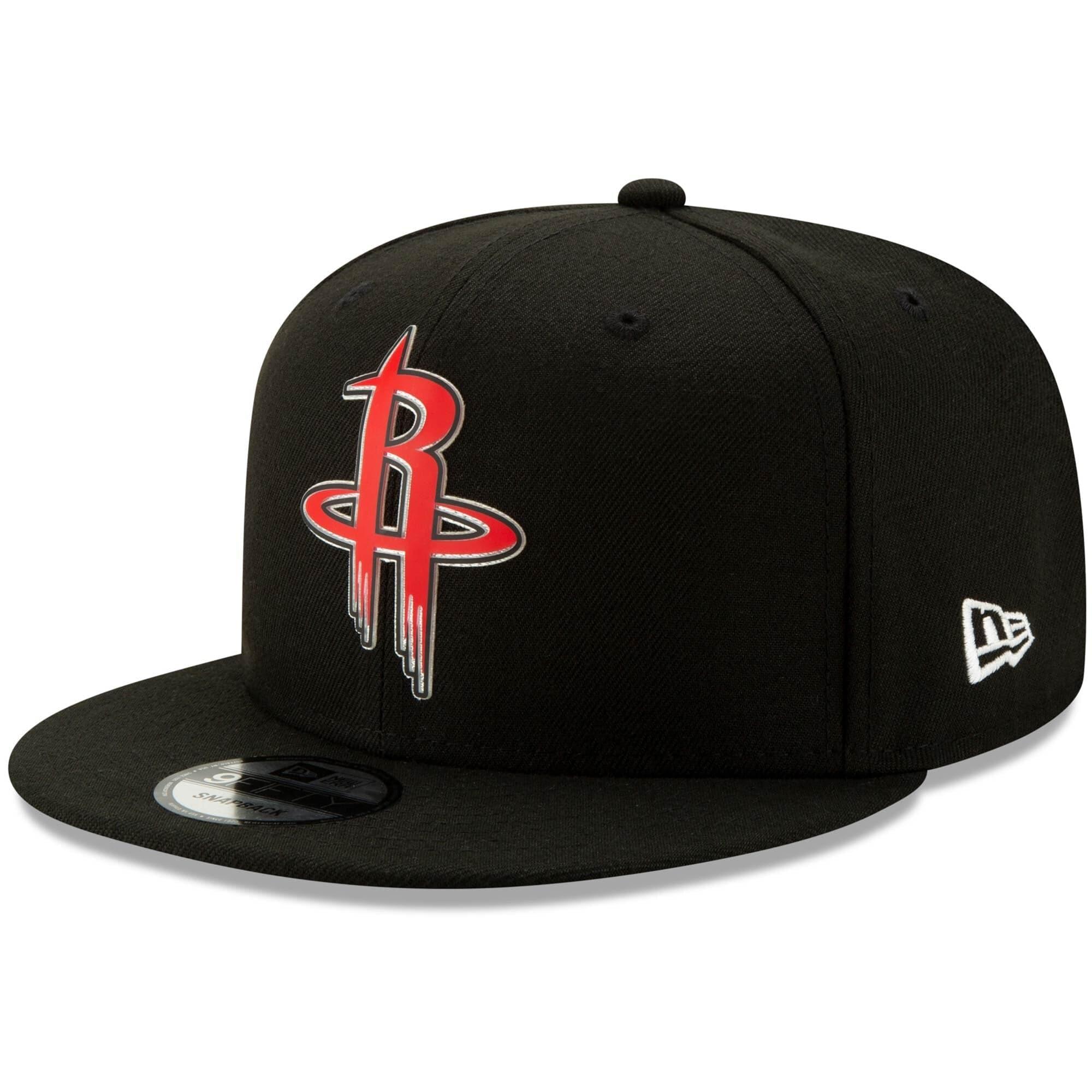 New Era Caps Houston Rockets New Era NBA 2020 Back Half 9FIFTY Snapback Hat - Black
