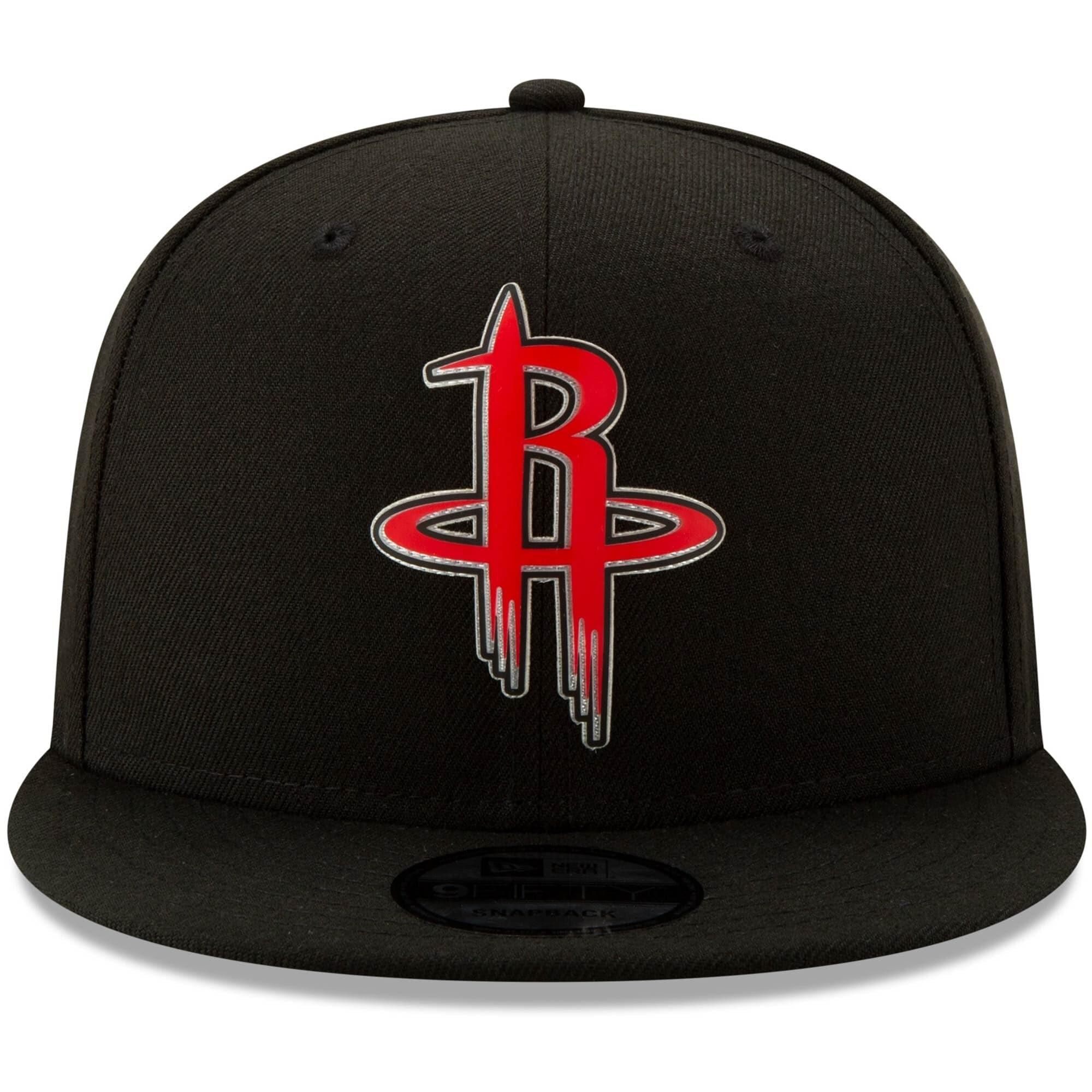 New Era Caps Houston Rockets New Era NBA 2020 Back Half 9FIFTY Snapback Hat - Black