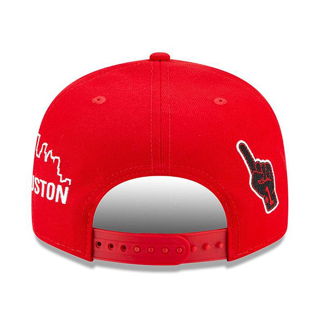 New Era Caps Houston Rockets New Era NBA Champions Icon 9FIFTY Snapback Hat - Red