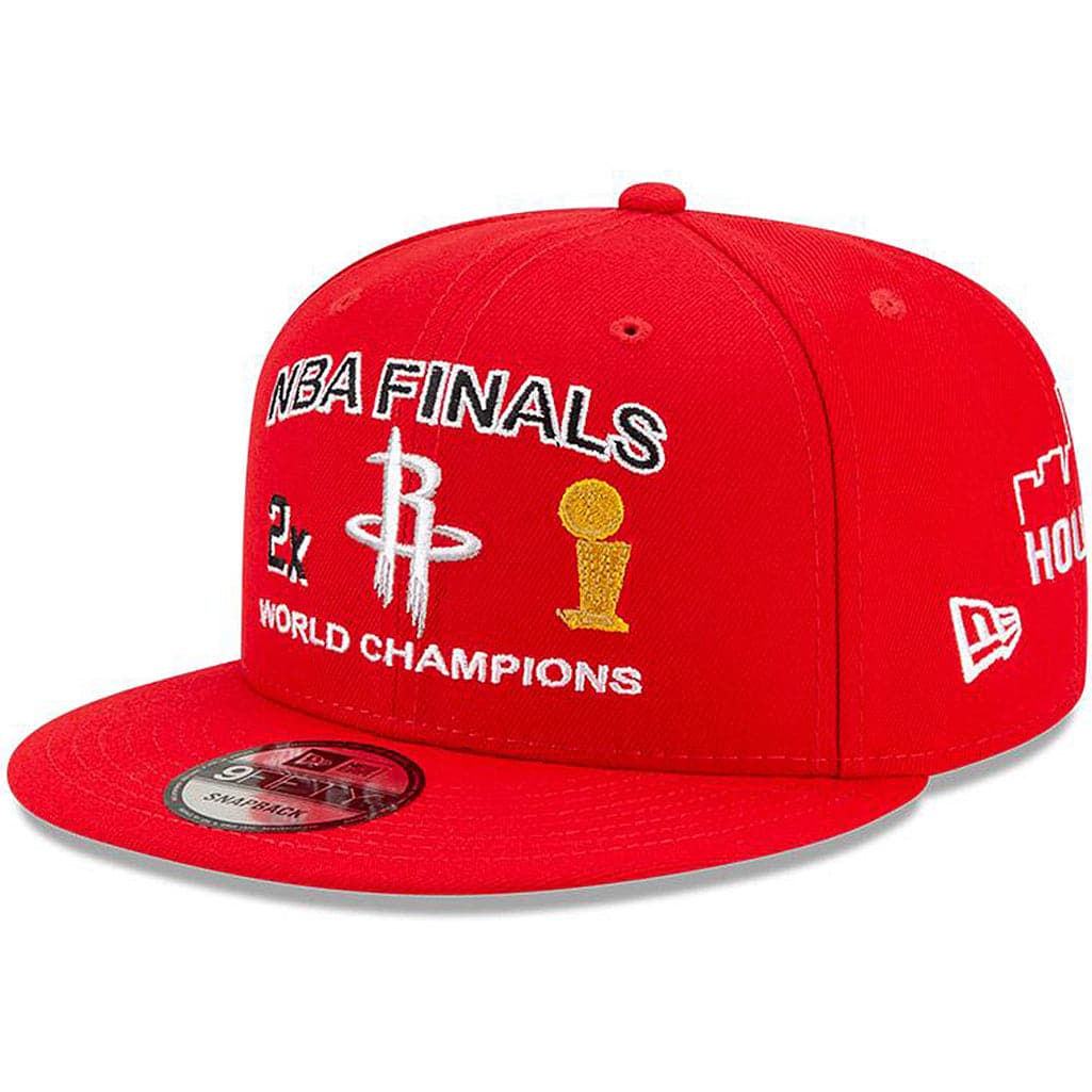 New Era Caps Houston Rockets New Era NBA Champions Icon 9FIFTY Snapback Hat - Red