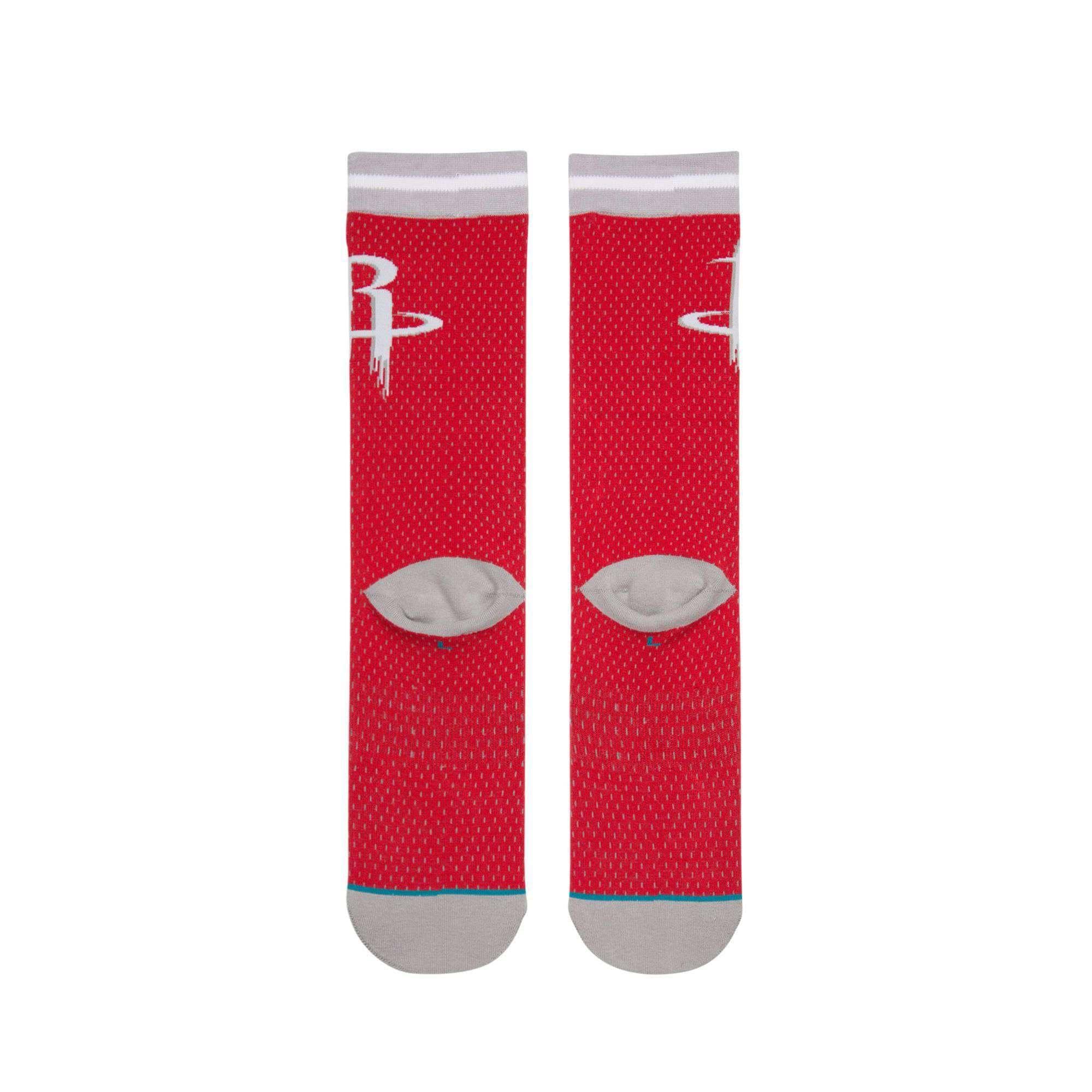 Stance Socks Houston Rockets Stance NBA Jersey Crew Socks - Red