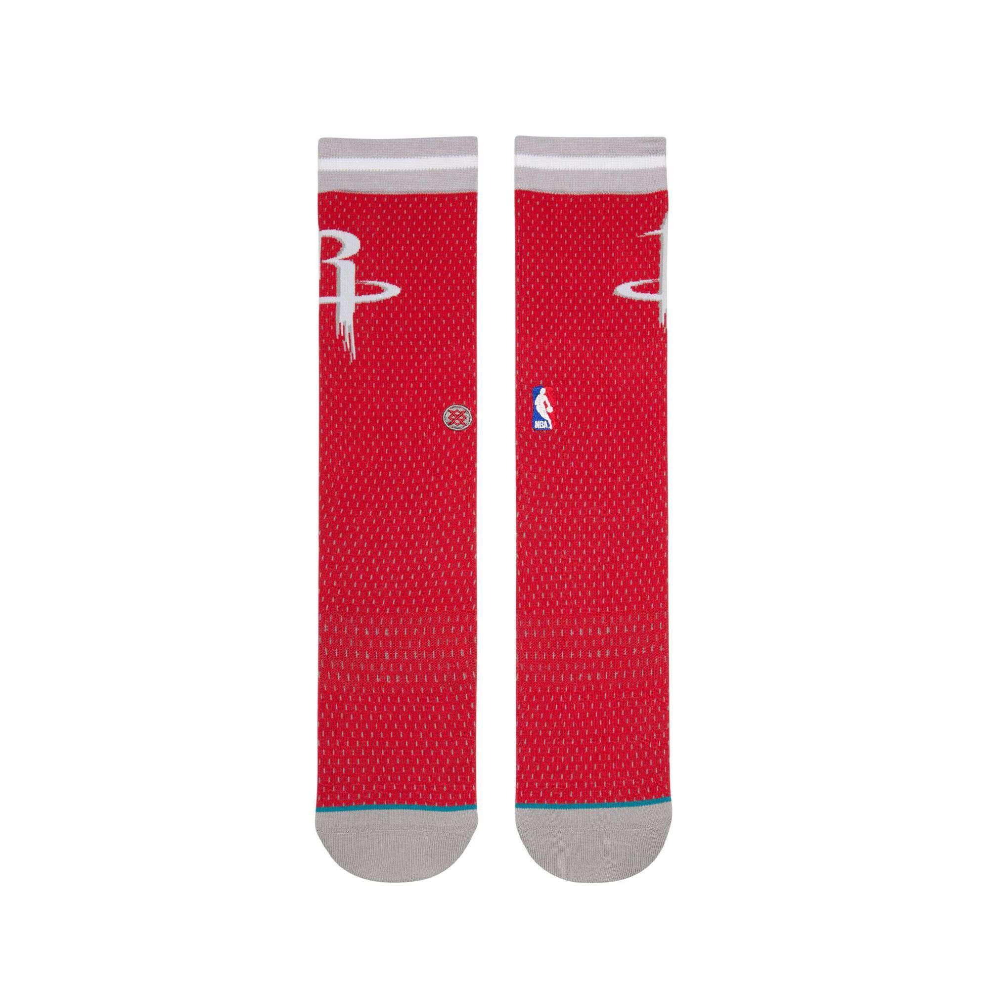 Stance Socks Houston Rockets Stance NBA Jersey Crew Socks - Red