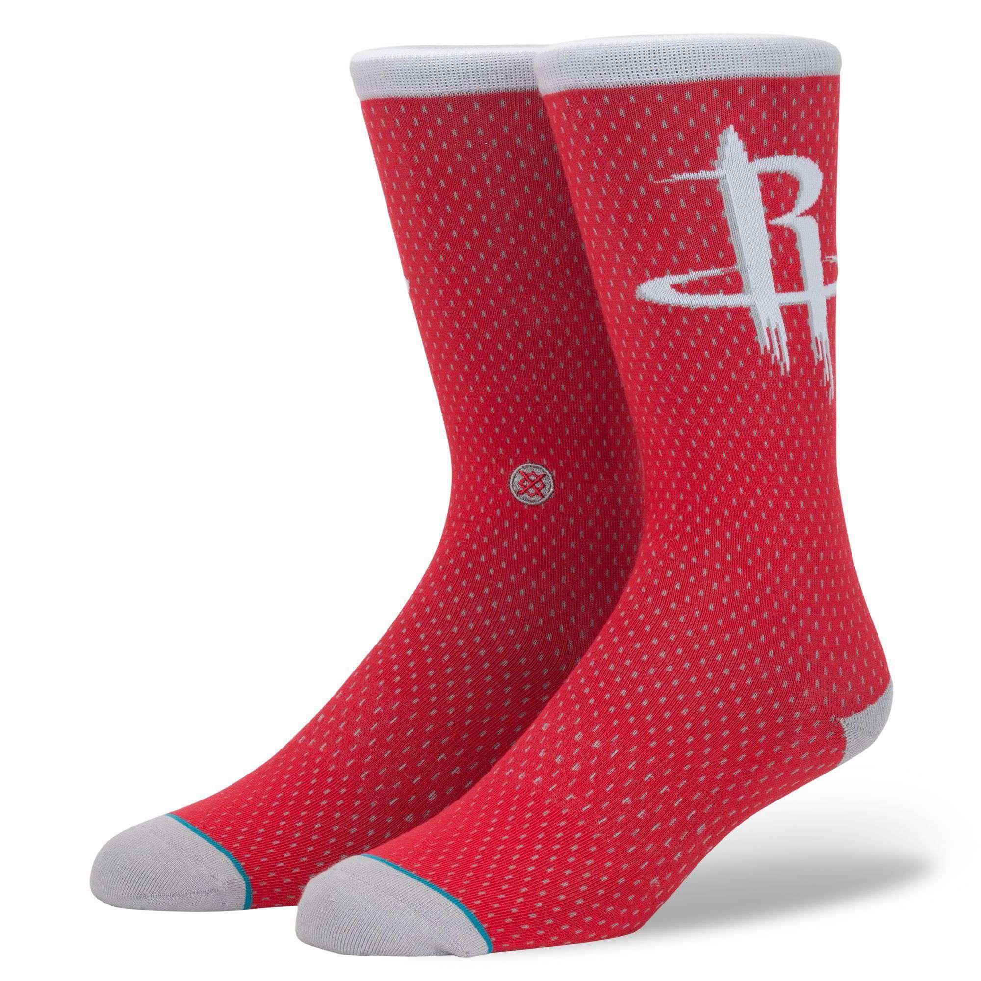 Stance Socks Houston Rockets Stance NBA Jersey Crew Socks - Red