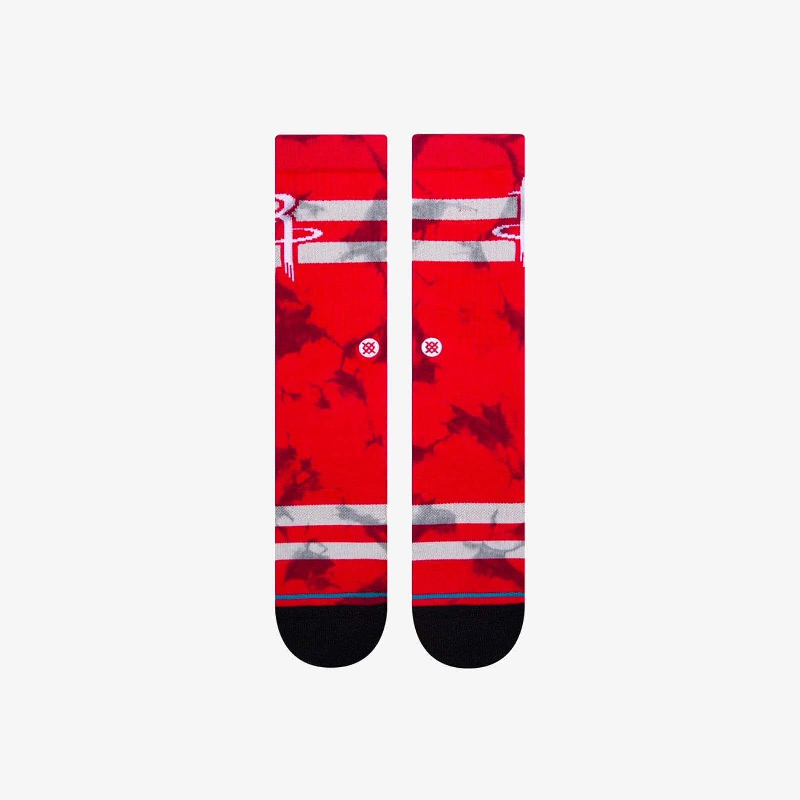 Stance Socks Large (9-12 US) Houston Rockets Stance NBA Team Dyed Crew Socks - Red