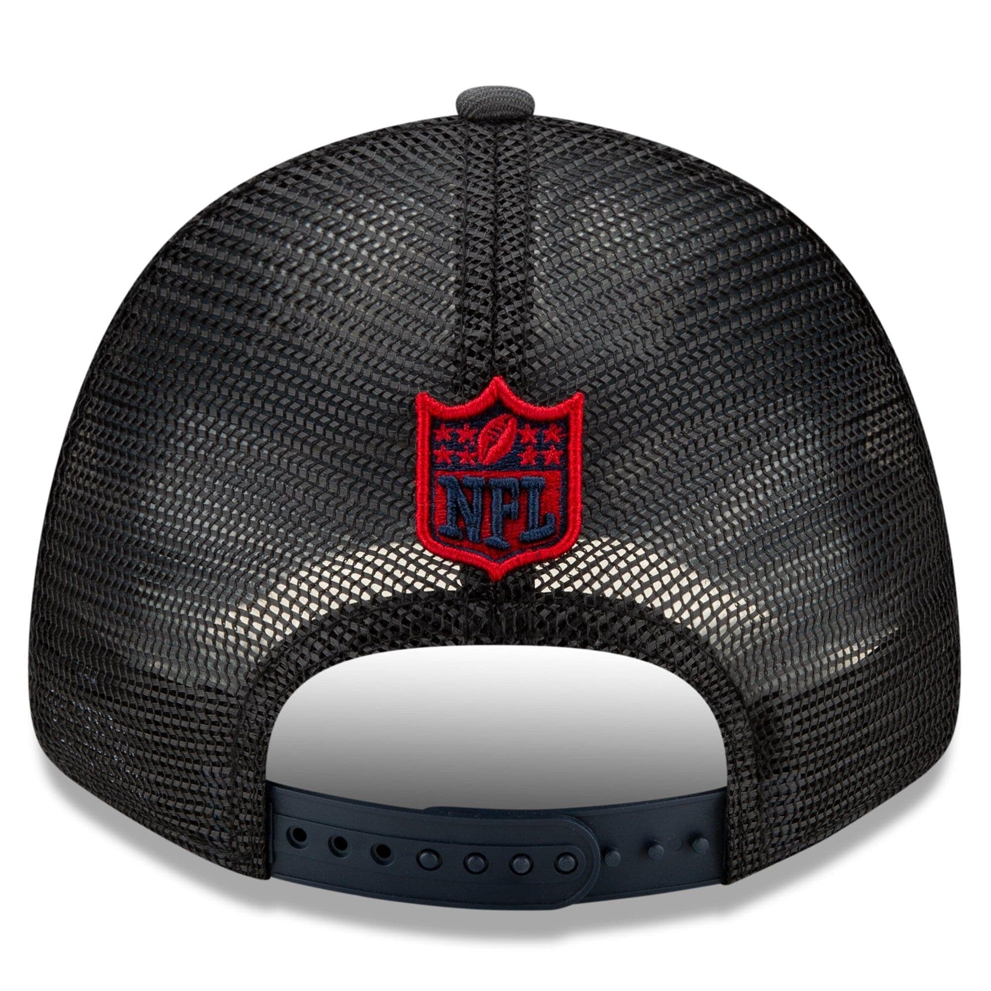 New Era Caps Houston Texans New Era 2021 NFL Draft 9FORTY Snapback Curve Hat - Graphite