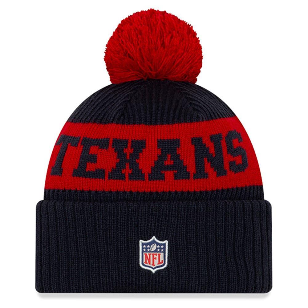 New Era Beanies Houston Texans New Era NFL 2020 Team Sideline Knit Beanie - Navy