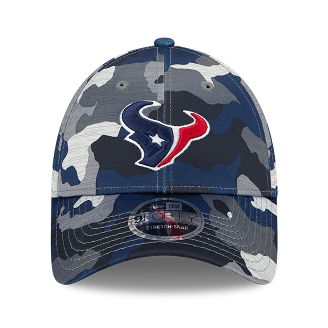 New Era Caps Houston Texans New Era NFL 22 Training Camp 9FORTY Stretch Snap Hat - Camo