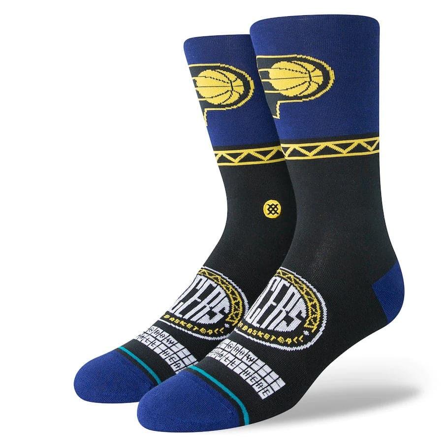 Stance Socks Large (9-12 US) Indiana Pacers Stance NBA 22-23 City Edition Crew Socks - Black