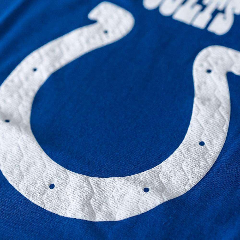 Majestic Athletic T-Shirts Indianapolis Colts Majestic NFL Critical Victory T-Shirt - Blue
