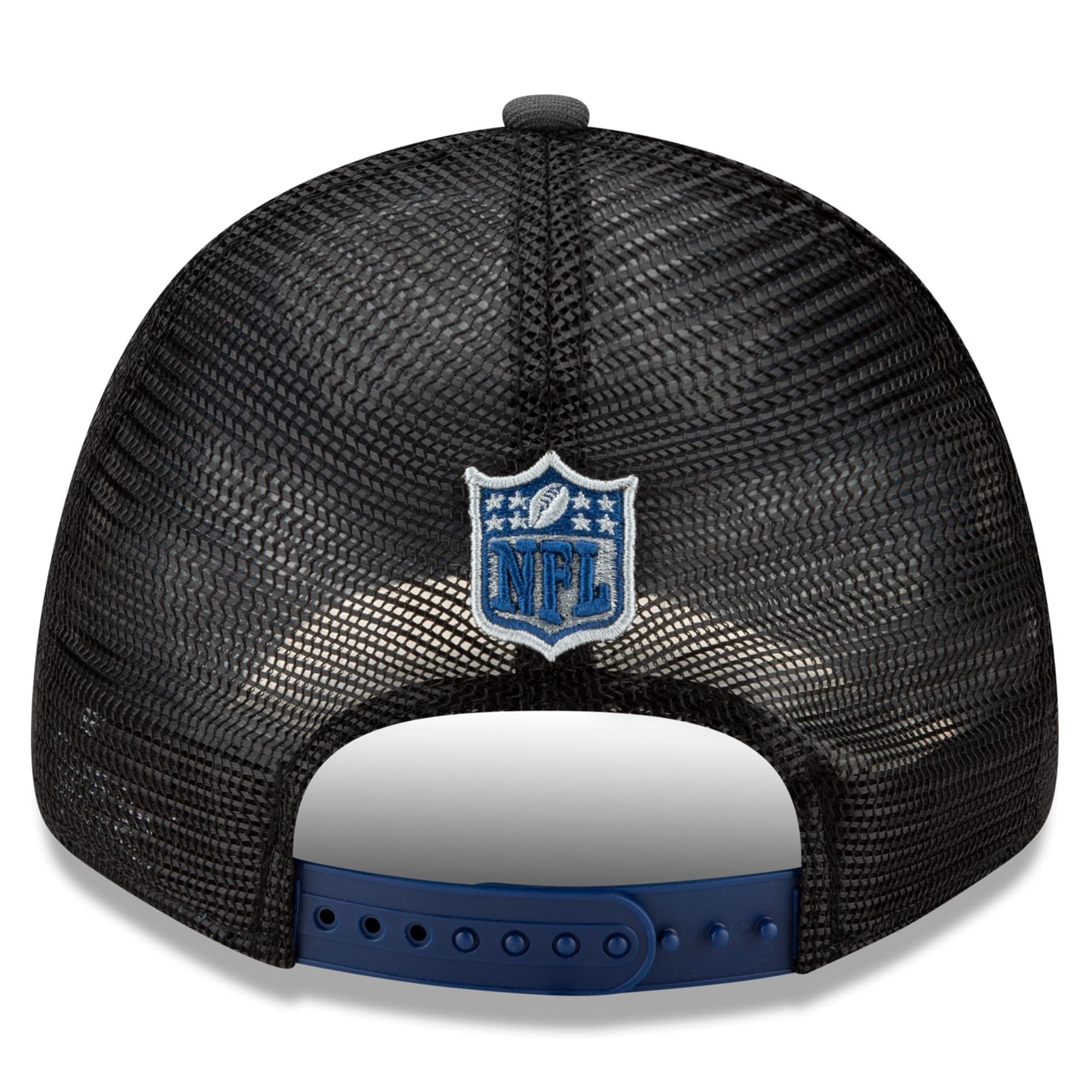 New Era Caps Indianapolis Colts New Era 2021 NFL Draft 9FORTY Snapback Curve Hat - Graphite