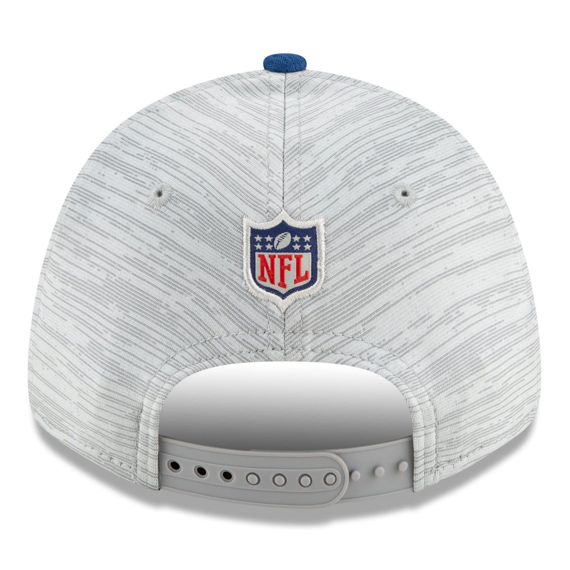 New Era Caps Indianapolis Colts New Era NFL 2021 Training Camp 9FORTY Curve Stretch Snapback Hat - Grey