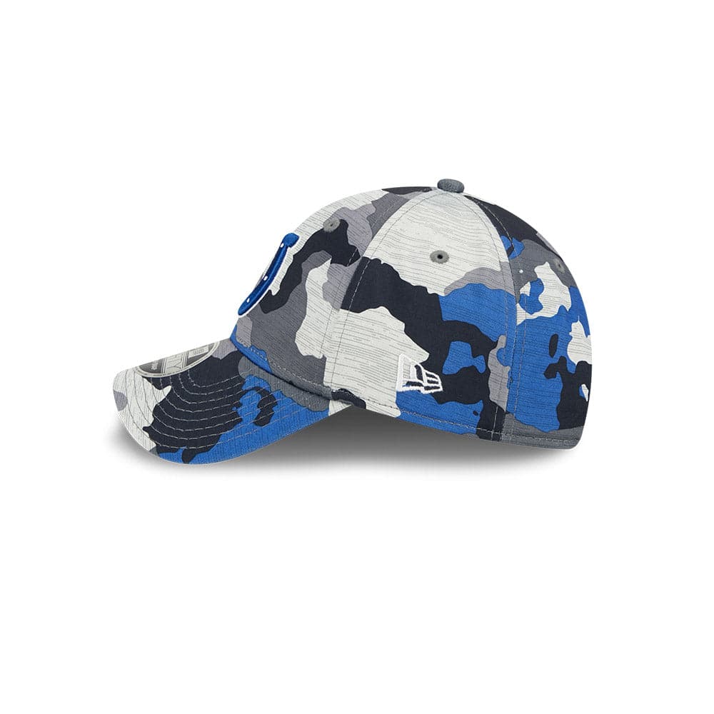 New Era Caps Indianapolis Colts New Era NFL 22 Training Camp 9FORTY Stretch Snap Hat - Camo