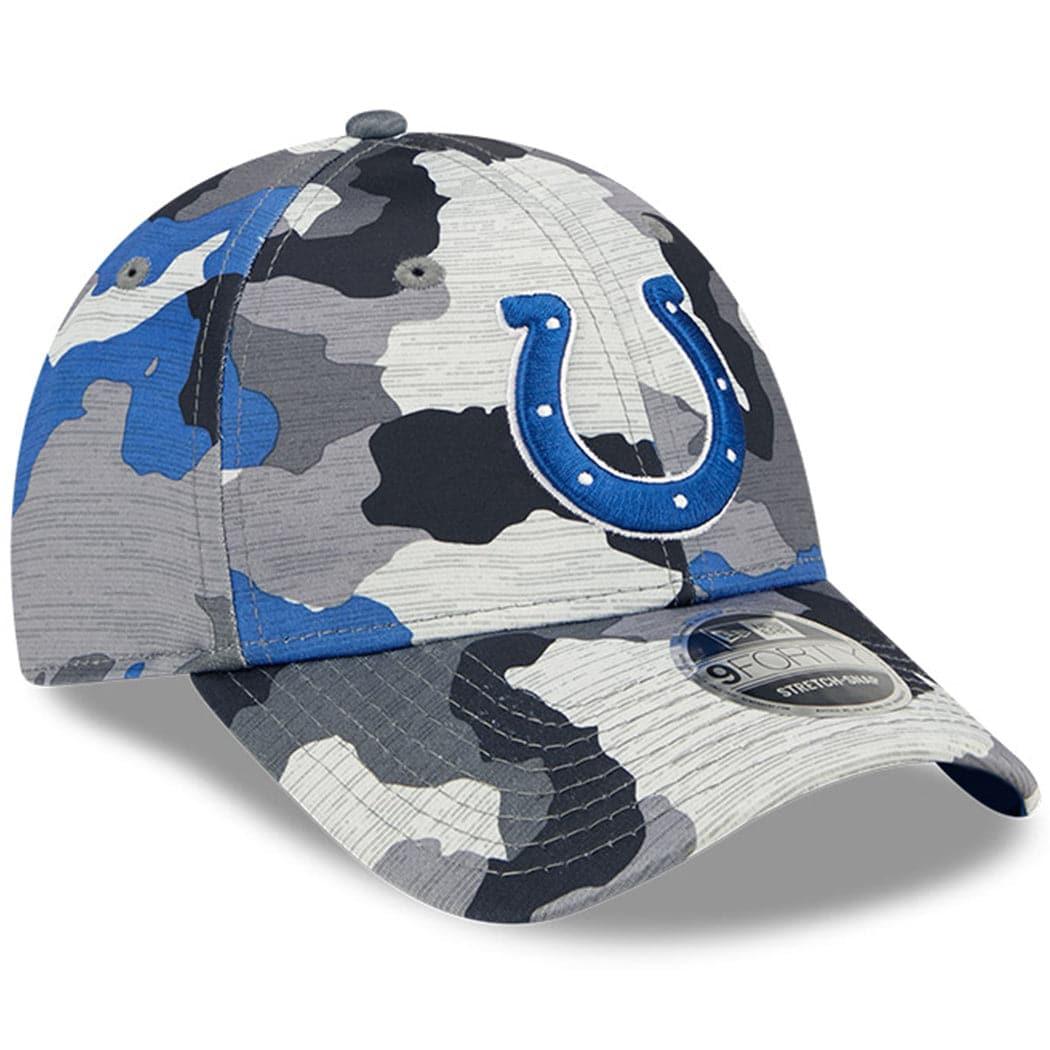 New Era Caps Indianapolis Colts New Era NFL 22 Training Camp 9FORTY Stretch Snap Hat - Camo
