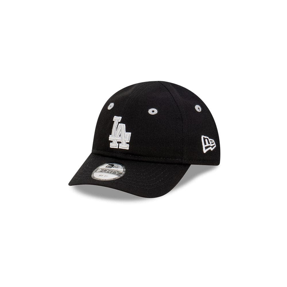 New Era Caps Infants Infants Los Angeles Dodgers New Era MLB Tonal Grey My 1st 9FORTY Hat - Black