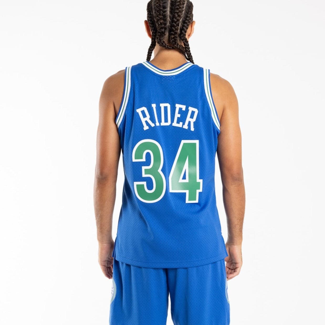 Mitchell And Ness Jerseys Isaiah Rider Minnesota Timberwolves Mitchell & Ness NBA Swingman Jersey 93-94 - Blue