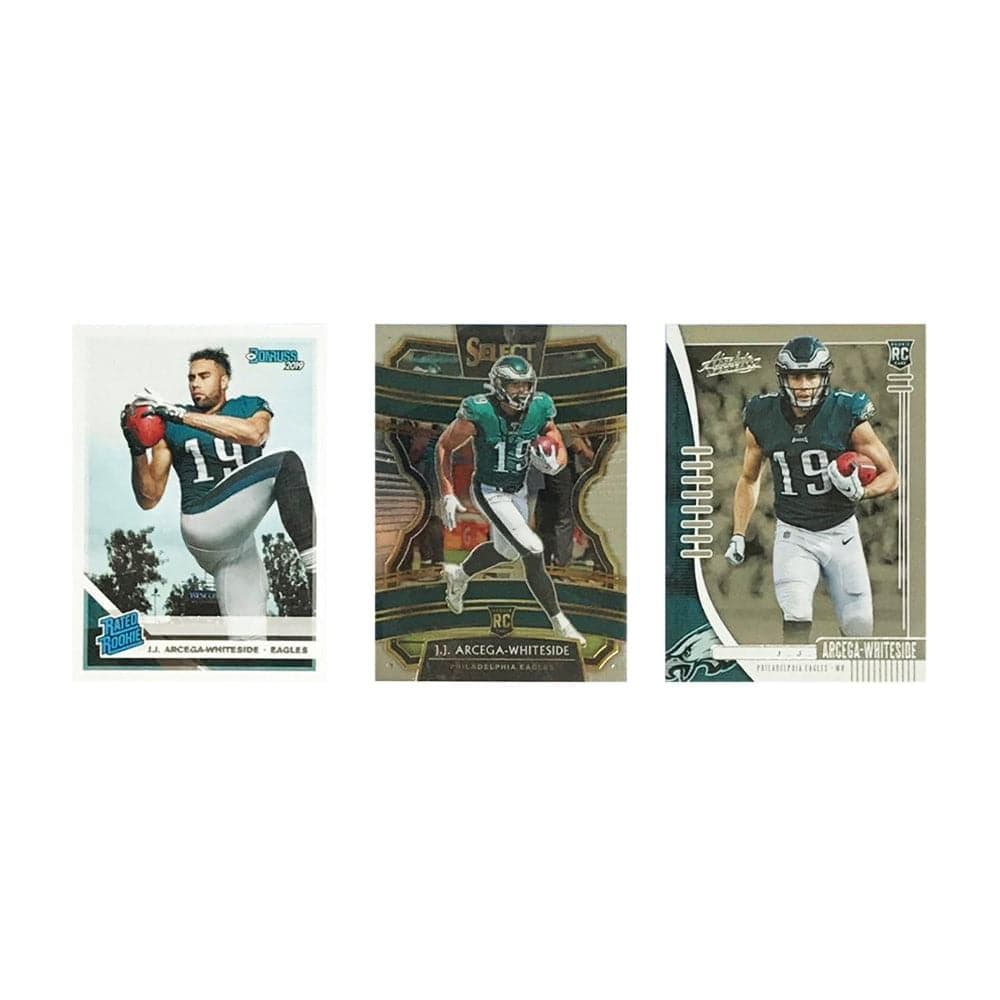 Panini Cards J.J Arcega-Whiteside Philadelphia Eagles Panini NFL 3 Rookie Base Card Set