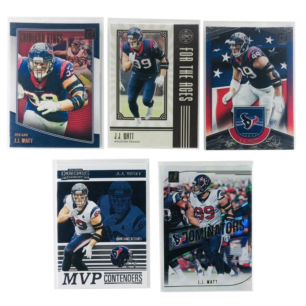 Panini Cards J.J Watt Houston Texans Panini NFL 5 Insert Card Set