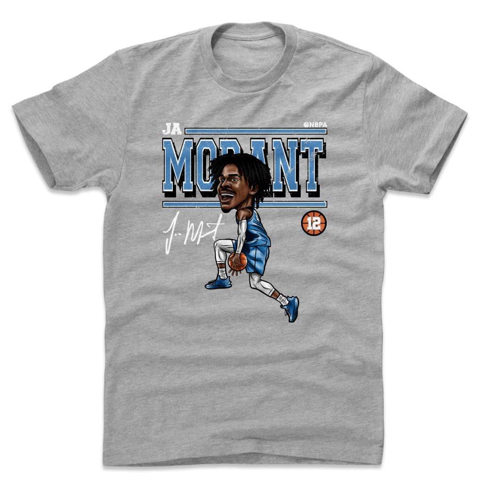 500 Level T-Shirts Ja Morant Memphis Grizzlies 500 Level NBA Cartoon T-Shirt - Heather Grey