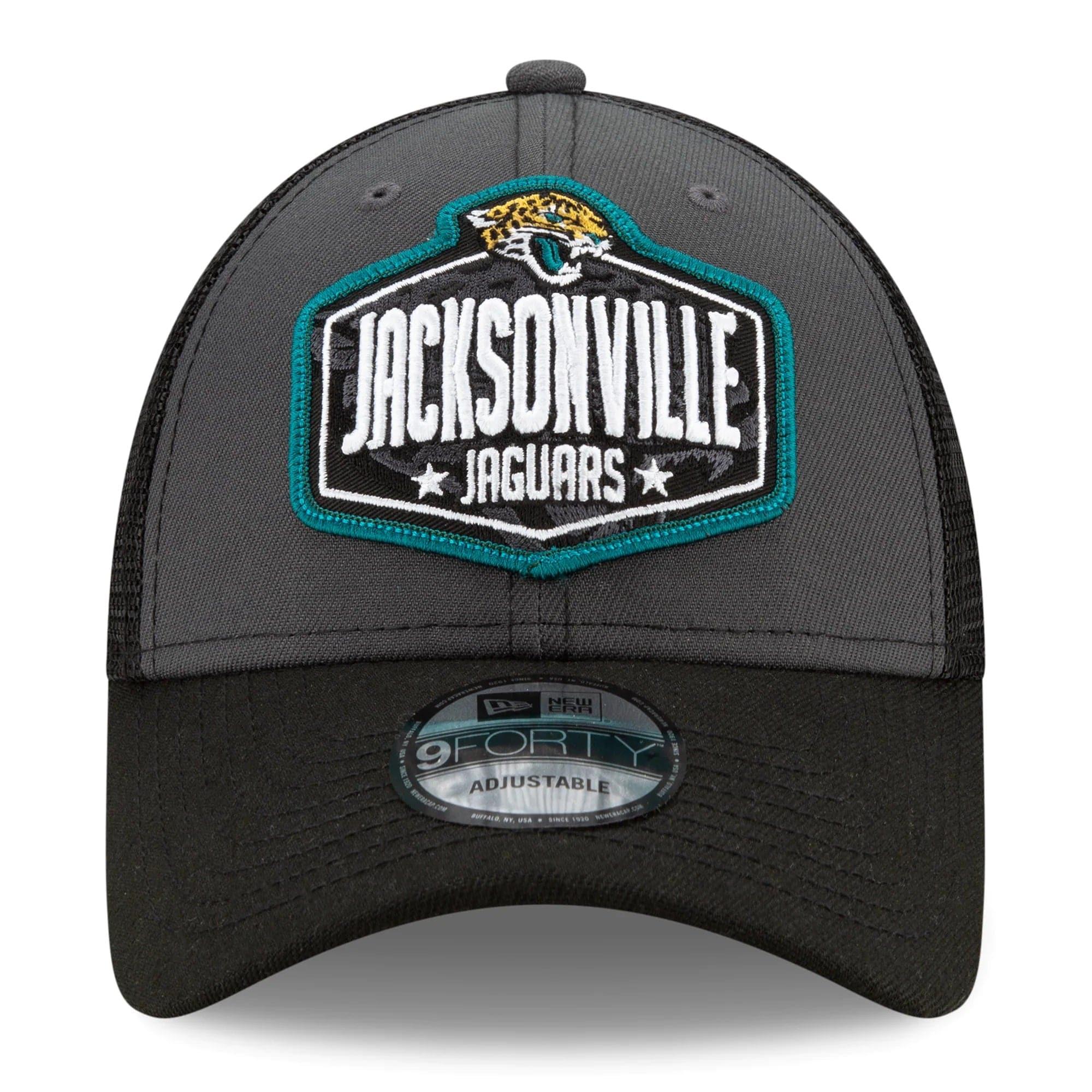 New Era Caps Jacksonville Jaguars New Era 2021 NFL Draft 9FORTY Snapback Curve Hat - Graphite