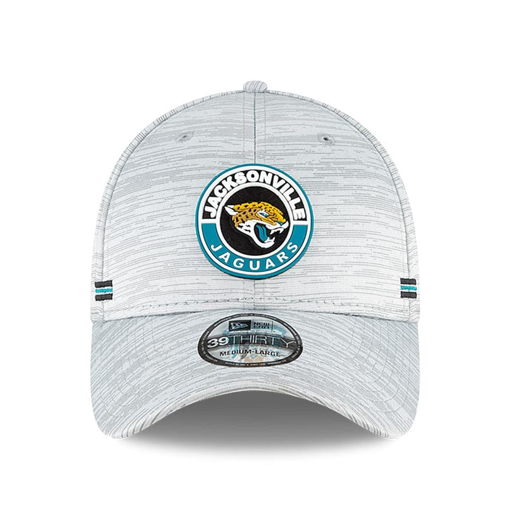 New Era Caps Jacksonville Jaguars New Era NFL 2020 Sideline 39THIRTY Flex Fit Curve Hat - Grey