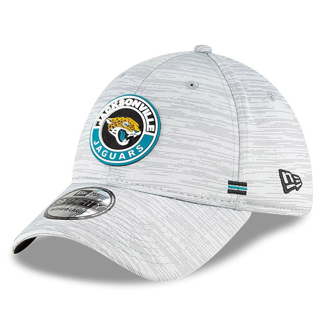 New Era Caps Jacksonville Jaguars New Era NFL 2020 Sideline 39THIRTY Flex Fit Curve Hat - Grey
