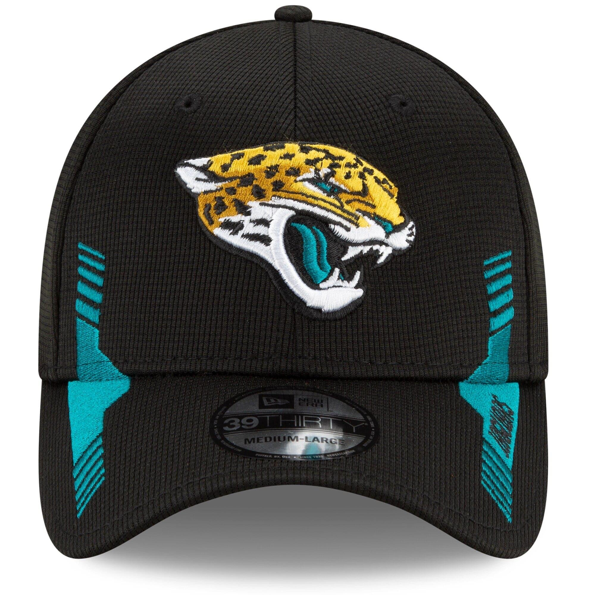 New Era Caps Jacksonville Jaguars New Era NFL 2021 Sideline Home 39THIRTY Flex Fit Hat - Black