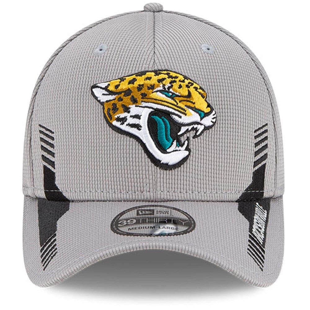 New Era Caps Jacksonville Jaguars New Era NFL 2021 Sideline Home 39THIRTY Flex Fit Hat - Grey