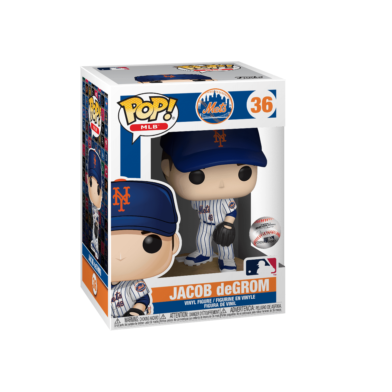 Funko Figures Jacob DeGrom New York Mets MLB Funko Pop Vinyl 3.75" #36 Figure - White