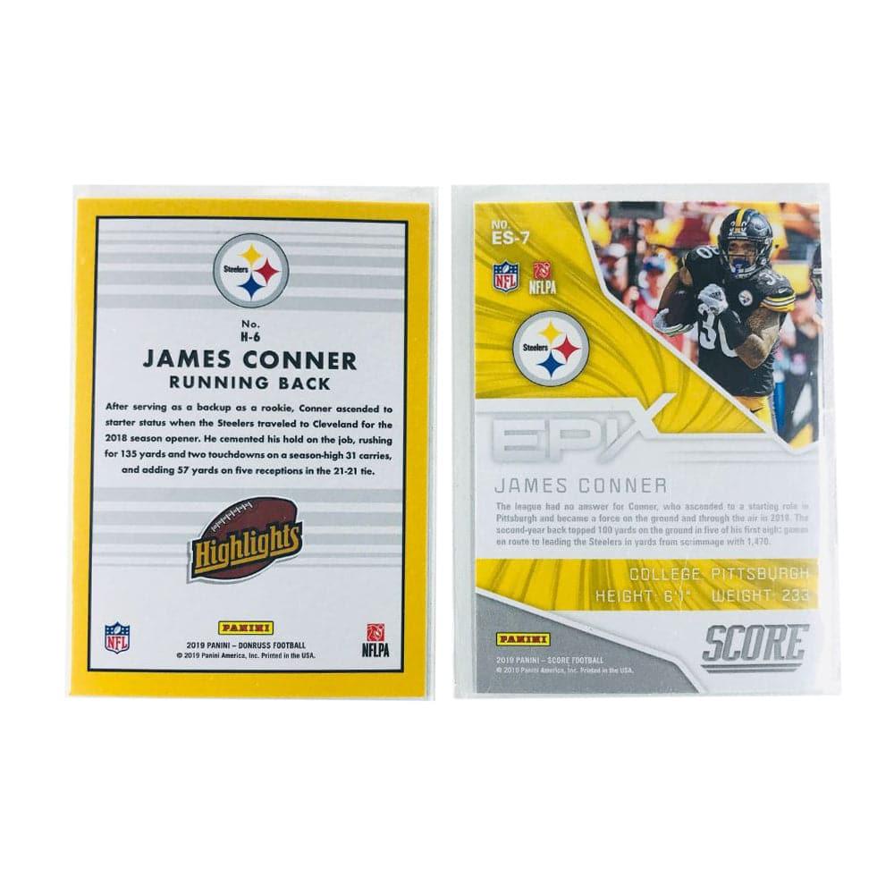 Panini Cards James Conner Pittsburgh Steelers 2019 Panini NFL 2 Card Insert Set