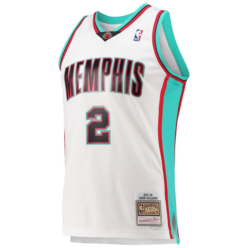 Mitchell And Ness Jerseys Jason Williams Memphis Grizzlies Mitchell & Ness NBA 01-02 Home Swingman Jersey - White