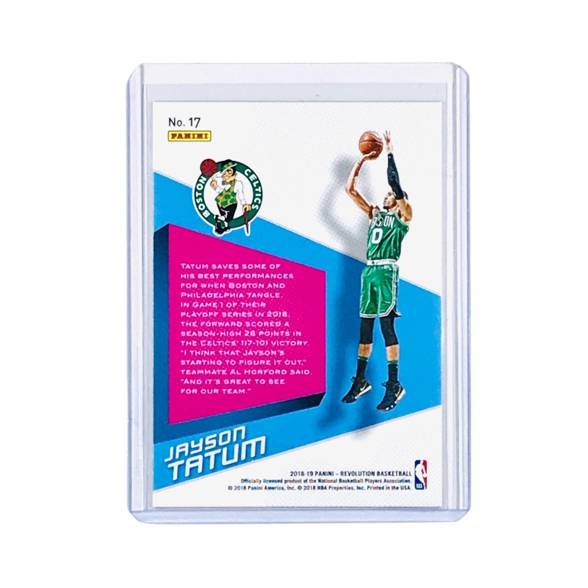 Panini Cards Jayson Tatum Boston Celtics 2019-20 Panini Revolution NBA Shock Wave Card