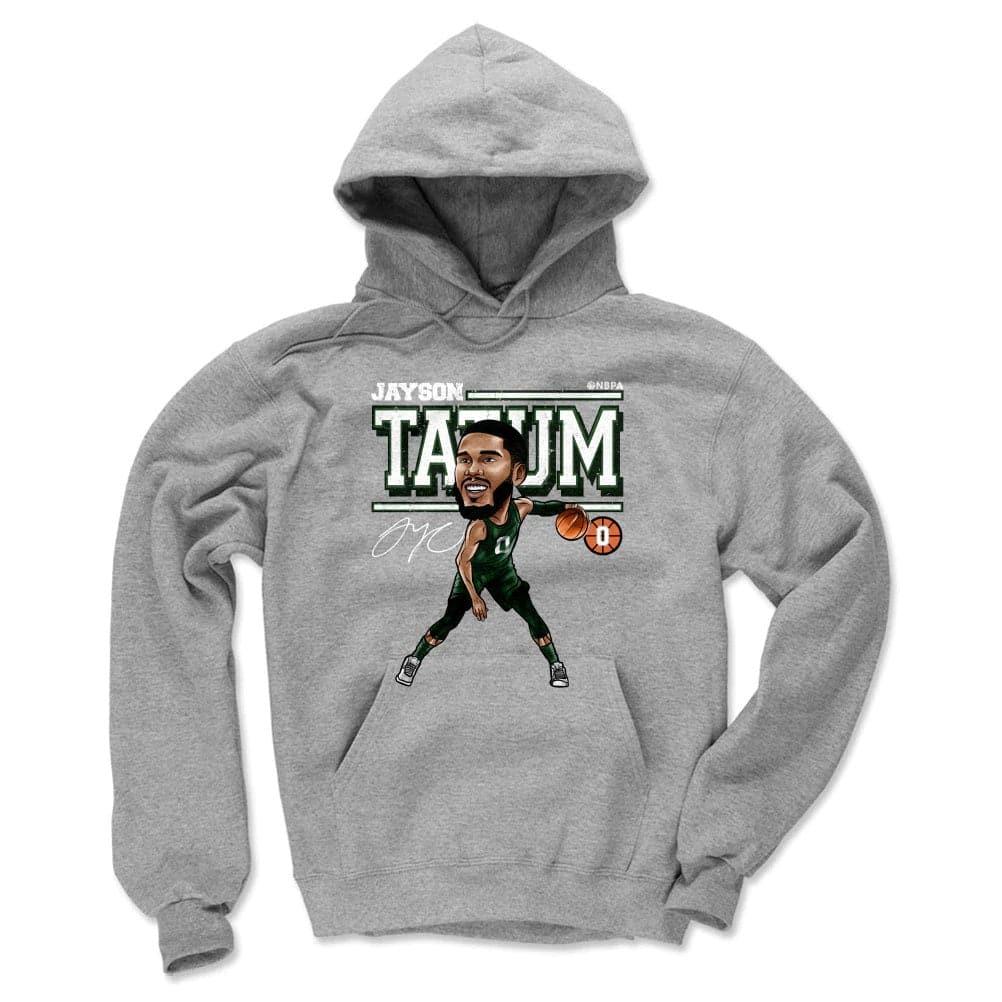 500 Level Jumpers Jayson Tatum Boston Celtics 500 Level NBA Cartoon Hoodie Jumper - Grey
