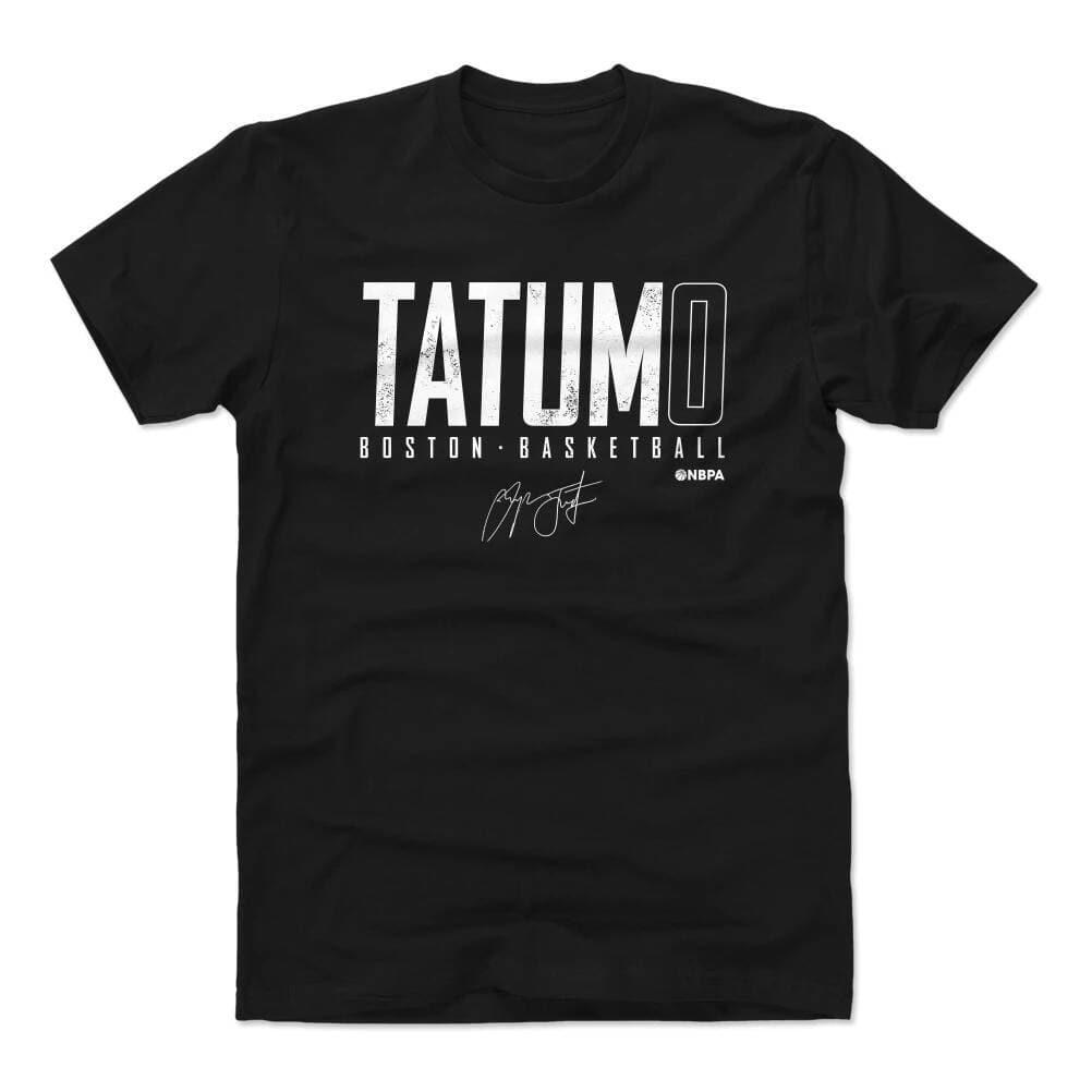 500 Level T-Shirts Jayson Tatum  Boston Celtics 500 Level NBA Elite T-Shirt - Black