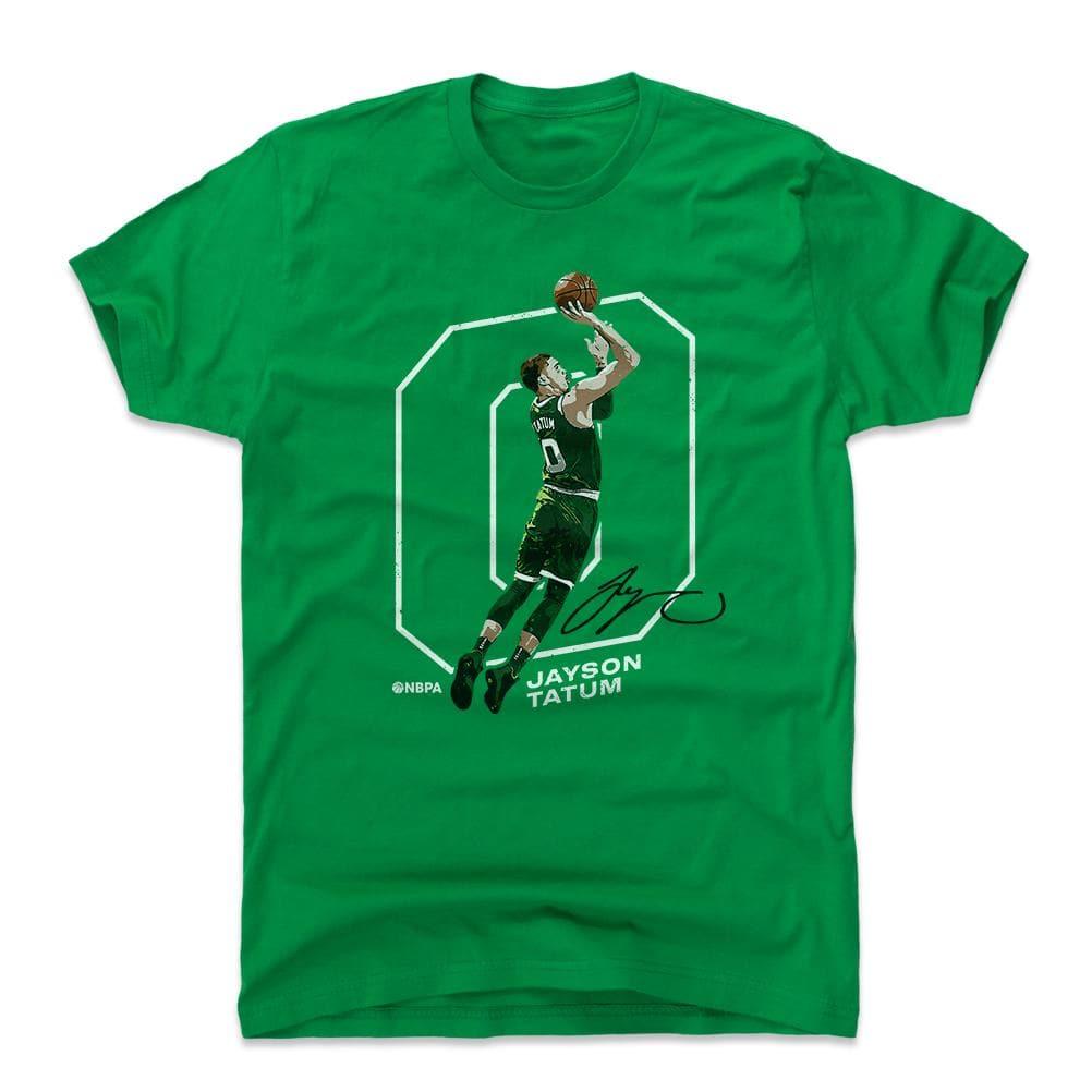 500 Level T-Shirts Jayson Tatum Boston Celtics 500 Level NBA Outline T-Shirt - Green