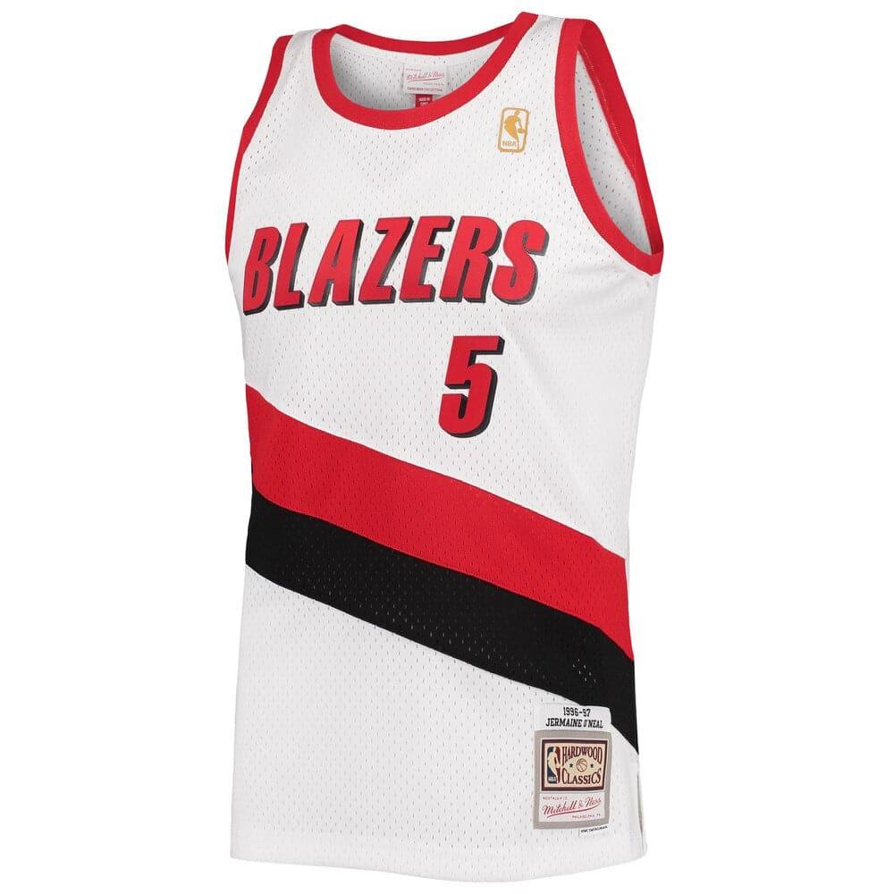 Mitchell And Ness Jerseys Jermaine O'Neal Portland Trail Blazers Mitchell & Ness NBA 96-97 Swingman Jersey - White