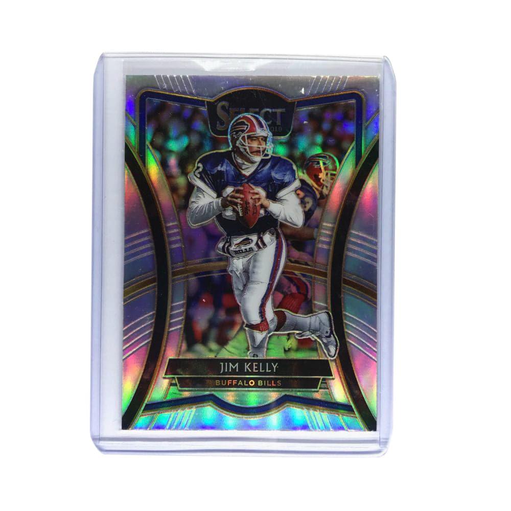 Panini Cards Jim Kelly Buffalo Bills 2019 Panini Select NFL Premier Level Prizm Silver Card