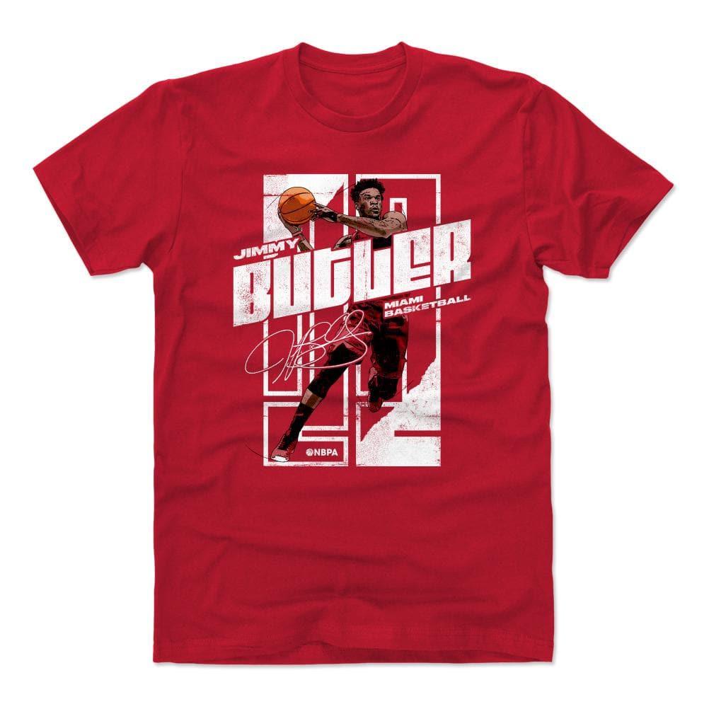 500 Level T-Shirts Jimmy Butler Miami Heat 500 Level NBA Stretch T-Shirt - Red