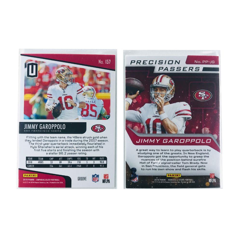 Panini Cards Jimmy Garoppolo San Francisco 49ers 2019 Panini NFL 2 Card Insert Set