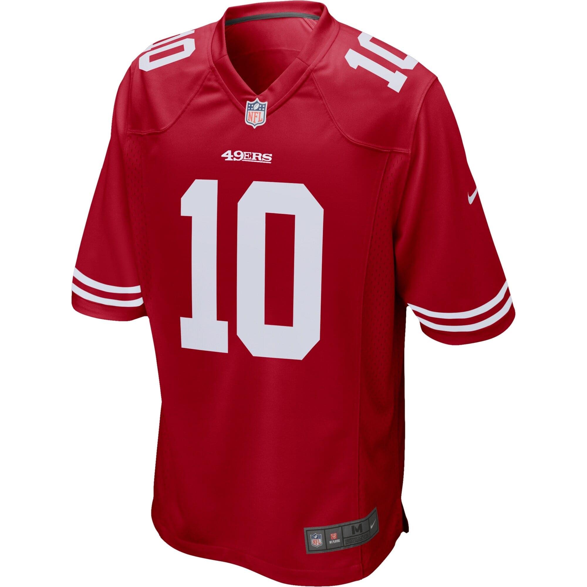 Nike Jerseys Jimmy Garoppolo San Francisco 49ers Nike NFL Game Jersey - Red