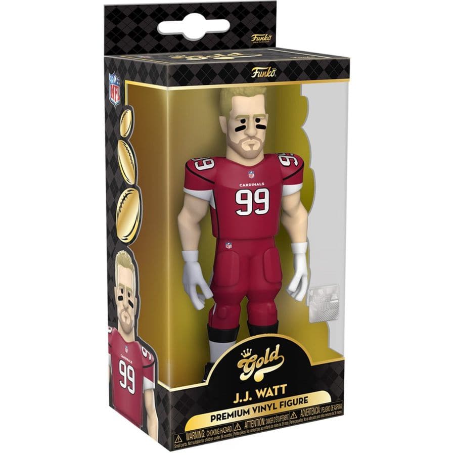 Funko Figures JJ Watt Arizona Cardinals Funko NFL 5" Vinyl Gold Figure