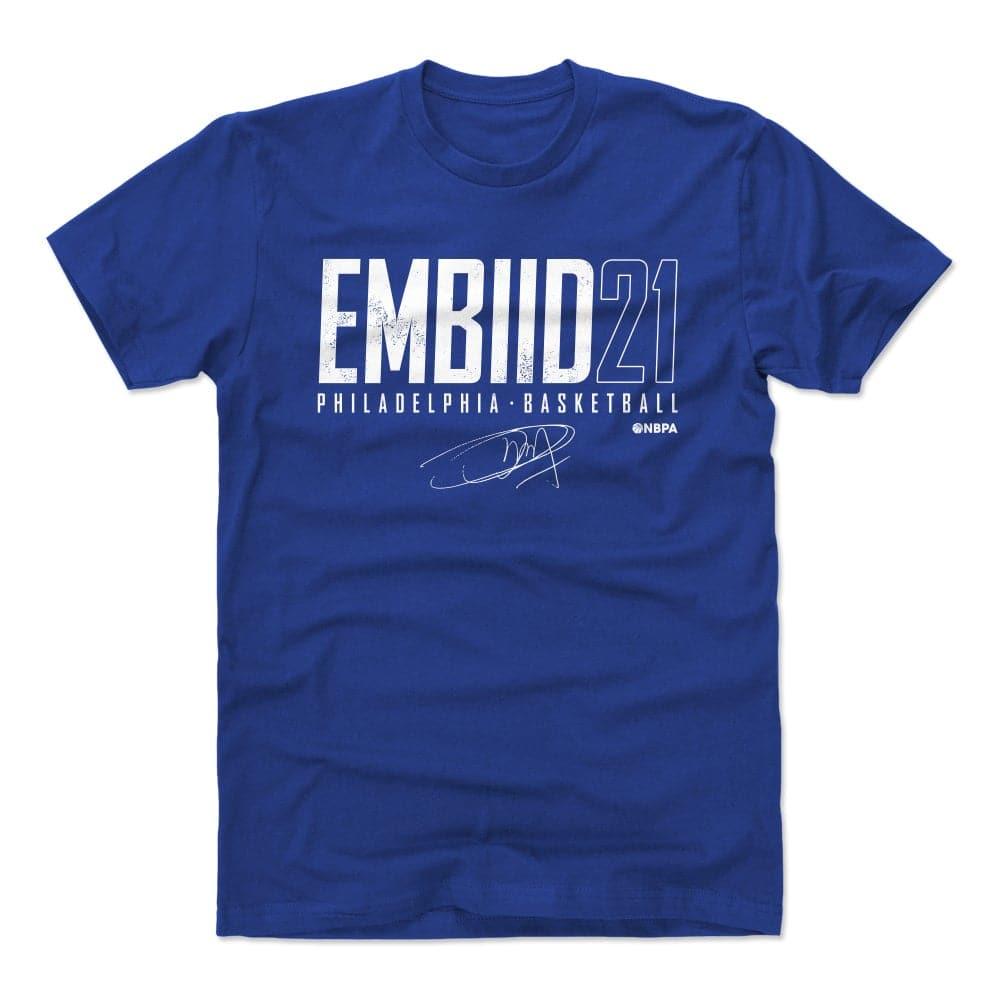500 Level T-Shirts Joel Embiid Philadelphia 76ers 500 Level NBA Elite T-Shirt - Blue