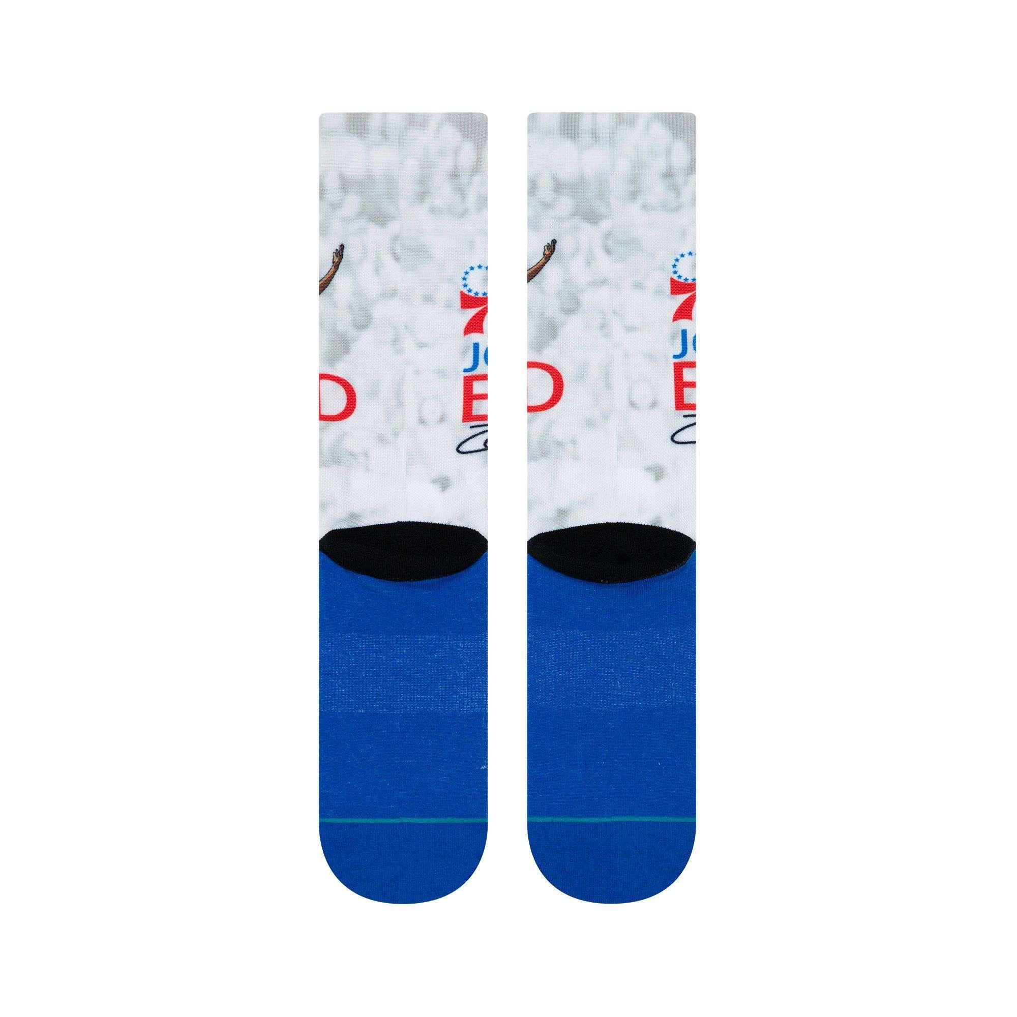 Stance Socks Joel Embiid Philadelphia 76ers Stance NBA Big Head Crew Socks