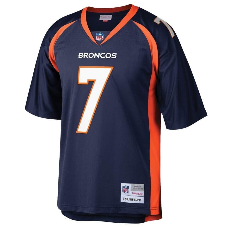 Mitchell And Ness Jerseys John Elway Denver Broncos 98 Mitchell & Ness NFL Throwback Legacy Jersey - Navy