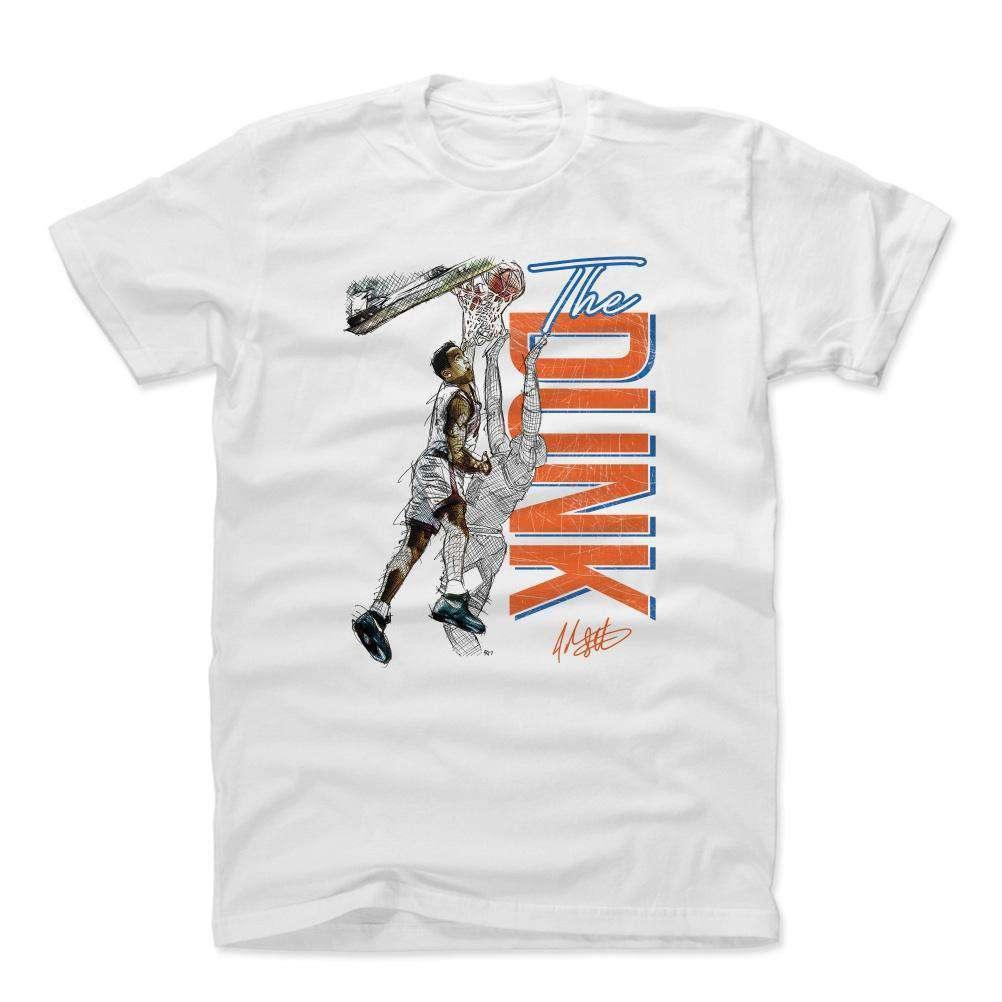 500 Level T-Shirts John Starks New York Knicks 500 Level NBA The Dunk T-Shirt - White