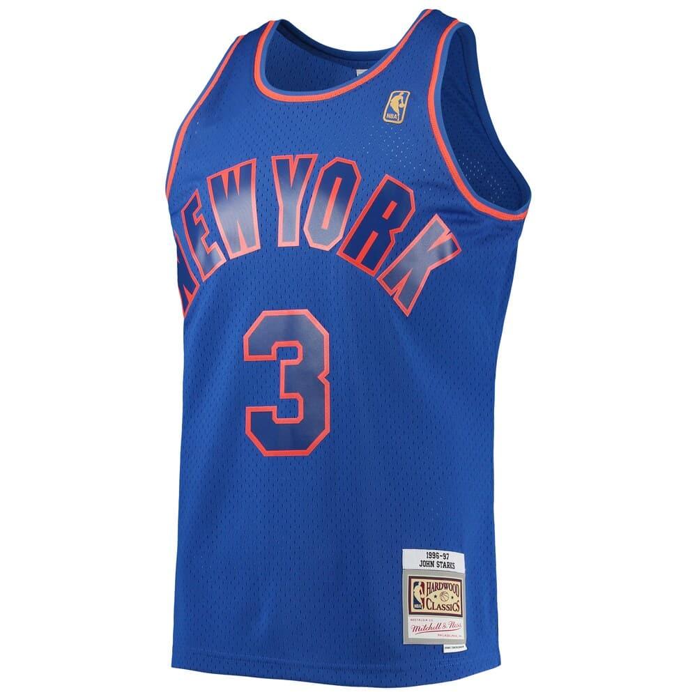 Mitchell And Ness Jerseys John Starks New York Knicks Mitchell & Ness NBA 96-97 Alt Swingman Jersey - Blue